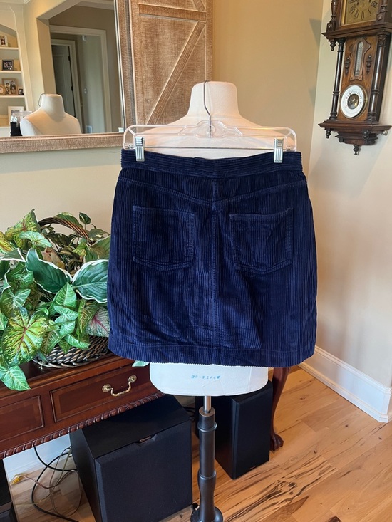 Gap Navy Blue Corduroy Skirt Women’s 8 Tall - Picture 5 of 8